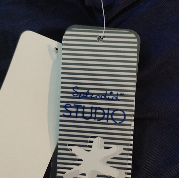 New Splendid Saks off 5th  Peacoat Blue & White Stripe Long-Sleeve - Picture 4 of 6